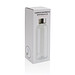 Auslaufsichere Trinkflasche mit Metalldeckel, transparent
