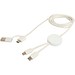 Citala 150 cm 5-in-1 Kabel aus recyceltem Kunststoff für Datenübertragung und 27W Schnellladung, weiss