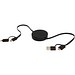 Citala 90 cm 5-in-1 Kabel aus recyceltem Kunststoff für Datenübertragung und 40W Schnellladung, schwarz