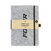 rPET Filz-Notizbuch "Felty" A5, Grau