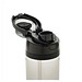 Fluid Flasche aus RCS-zertifiziert recyceltem Stahl, 600ml, rot