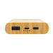 Bambus-Wireless-Powerbank, 8.000 mAh, braun