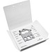 Geschenkartikel: ROMINOX® Key Tool House / Haus (21 Funktionen) im Motiv-Mäppchen Große Helden, silber