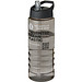 H2O Active® Eco Treble 750 ml Sportflasche mit Stülpdeckel & Trinktülle, kohle, schwarz
