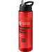 H2O Active® Eco Vibe 850 ml Sportflasche mit Ausgussdeckel, rot, schwarz