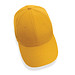 Impact 6 Panel Kappe aus 280gr rCotton mit AWARE Tracer, gelb