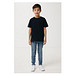 Iqoniq Koli Kids T-Shirt aus recycelter Baumwolle, schwarz, 11-12 y