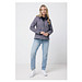 Iqoniq Makalu Damen Softshelljacke aus recyceltem Polyester, vulcano heather grey, L