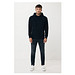 Iqoniq Rila Lightweight Hoodie aus recycelter Baumwolle, schwarz, S