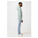 Iqoniq Yoho Relax-Hoodie aus recycelter Baumwolle, Iceberg green, XXL