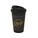 Kaffeebecher Premium Deluxe, 350 ml, standard-blau PP/weiß