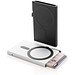 Magnetischer RFID-Kartenhalter aus Aluminium für Smartphones, schwarz