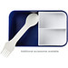MIYO Doppel-Lunchbox, doppellagig, blau