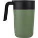 Nordia 400 ml doppelwandiger Becher aus Recyclingmaterial, heather grün