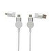 Oakland RCS rKunststoff 1,2m 6-in-1 Fast-Charging 45W Kabel, weiß