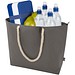 Panama Strandkühltasche mit Kordelgriffen aus recyceltem GRS-Material, 23L, grau