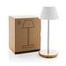 Pure Glow USB-Tischleuchte aus RCS recyceltem Kunststoff, weiß