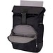 Rhine 15 Rolltop-Rucksack aus recyceltem GRS-Material 18 L, schwarz