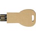 Schlüssel USB-Stick 2.0 aus recyceltem Papier, Kraftpapier, 1GB
