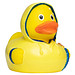 Schnabels® Bade-Ente mit Regenschirm und Friesennerz, bunt