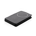 Swiss Peak 15W 3-in-1 magnetischer Wireles Charger aus rPU, schwarz