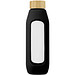 Tidan 600 ml Flasche aus Borosilikatglas mit Silikongriff, schwarz