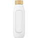 Tidan 600 ml Flasche aus Borosilikatglas mit Silikongriff, weiss