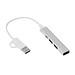USB Hub NETWORK,silber