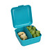 Vorratsdose Cube deluxe, mit Trennschale, standard-rot