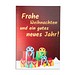 Weihnachtsbaum-Karte, mit Digital2-seit. Druck