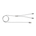 XD COLLECTION 3-in-1 umwobenes Kabel, grau