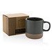 XD COLLECTION Becher aus glasiertem Keramik, grau