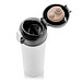 XD COLLECTION Vakuum Flasche Easy Lock, 450 ml, weiß/schwarz