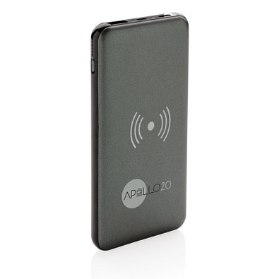 XD COLLECTION Wireless Powerbank FastCharging 10W mit PD, 10.000 mAh, grau