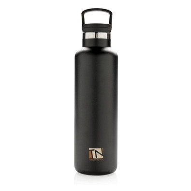 XD COLLECTION Auslaufsichere Vakuumflasche, 600 ml, schwarz