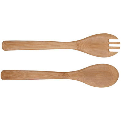 Bambussalatbesteck Capua, braun