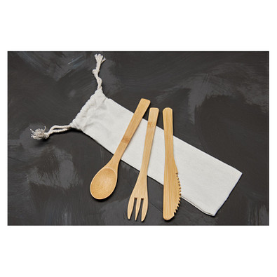Besteckset Bamboo, natur