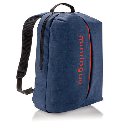 XD COLLECTION Büro- und Sportrucksack, blau/orange
