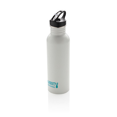 XD COLLECTION Sportflasche Deluxe aus Edelstahl, 710 ml, weiß