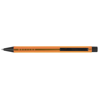 Metall-Kugelschreiber, orange/schwarz