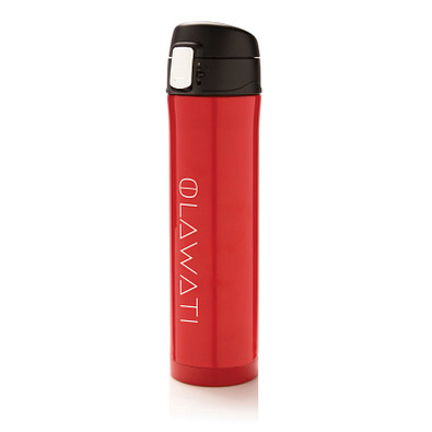 XD COLLECTION Vakuum Flasche Easy Lock, 450 ml, rot/schwarz