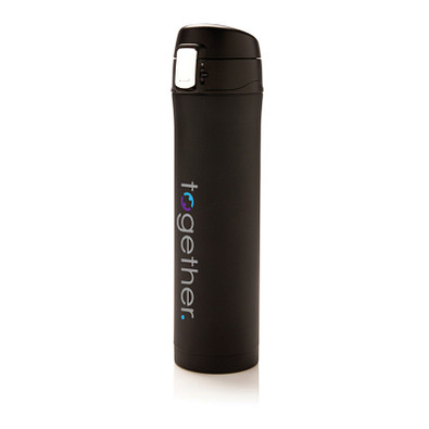 XD COLLECTION Vakuum Flasche Easy Lock, 450 ml, schwarz