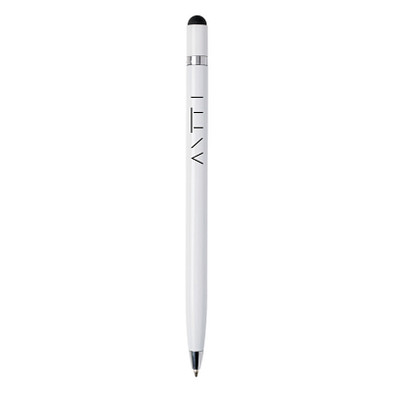 XD COLLECTION Eleganter Metallstift, blaue Mine, weiß