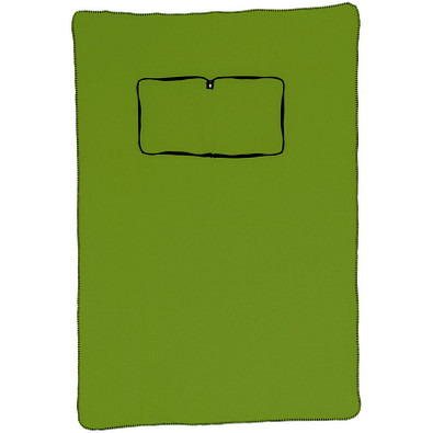 Fleecedecke/-kissen 2 in 1, apfelgrün