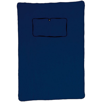 Fleecedecke/-kissen 2 in 1, navy