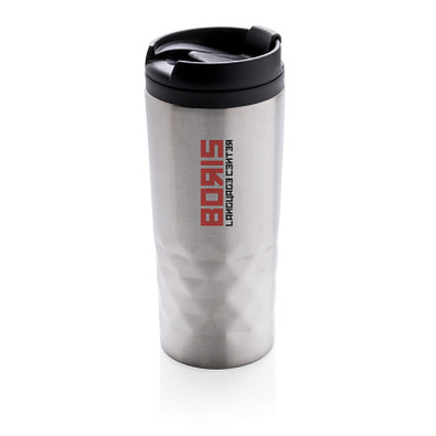 XD COLLECTION Geometrischer Becher, 300 ml, silber
