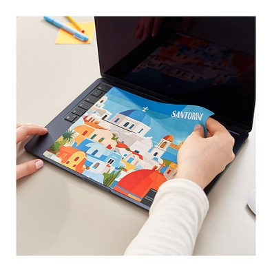 GripCleaner® 4in1 Mousepad 23x20 cm, weiss / individuell
