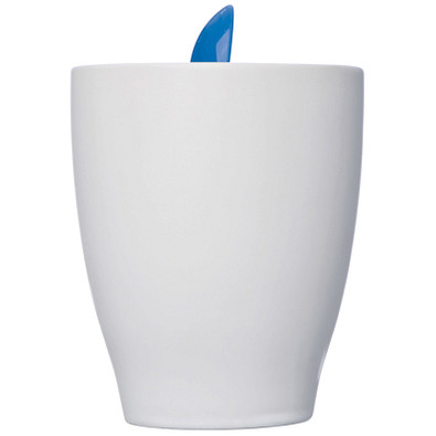 Porzellantasse mit Löffel, 250 ml, blau