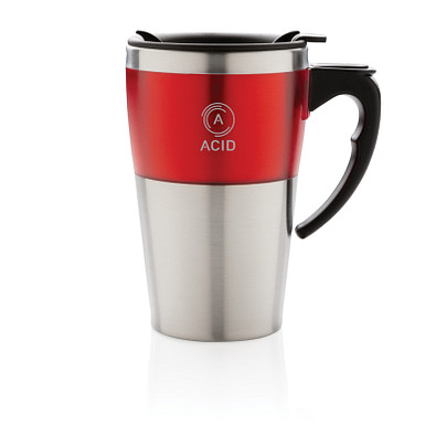 XD COLLECTION Isolierbecher Highland, 350 ml, rot/silber