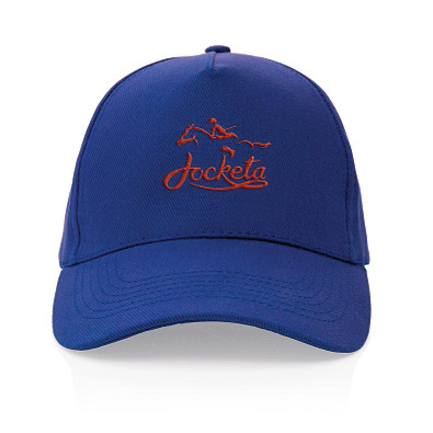 Impact 5 Panel Kappe aus 280gr rCotton mit AWARE Tracer, blau